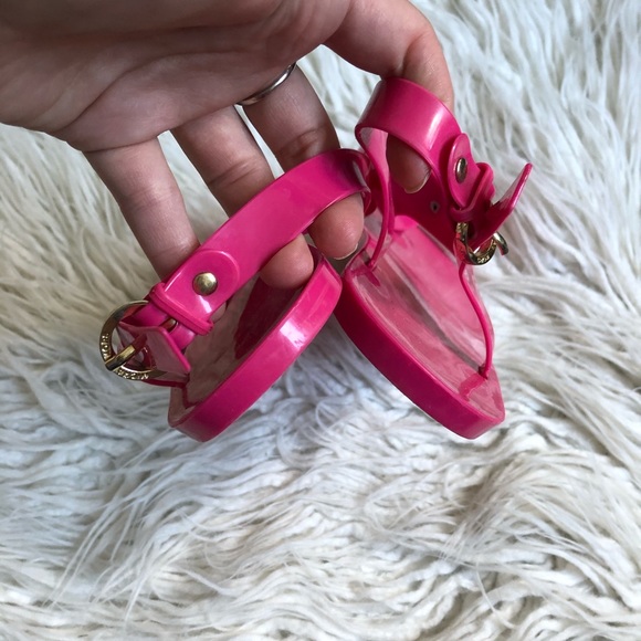 MICHAEL Michael Kors MK Plate Jelly Thong Sandals - Picture 5 of 10